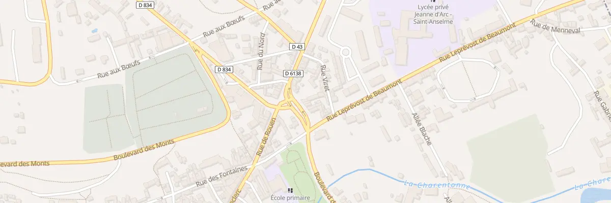 Plan du 5 Rue du Ravin à Bernay