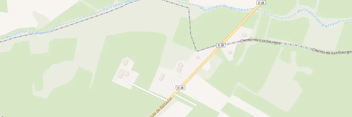 Plan du 11 Rte de Bartaoux à Lalanne
