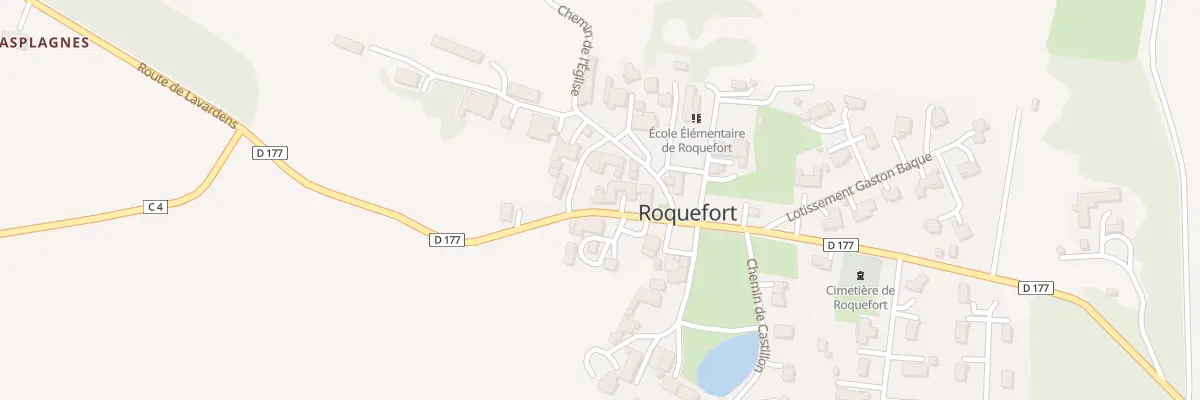 Plan du 5003 Au Village à Roquefort