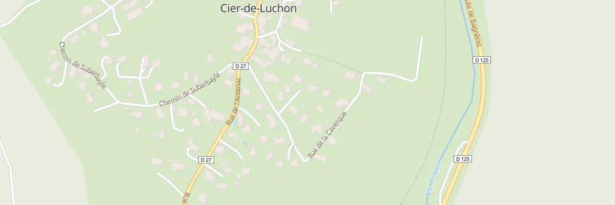 Plan du 8 Gerlon à Cier-de-Luchon