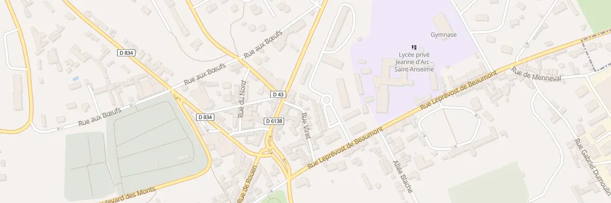 Plan du 18 Rue Viret à Bernay