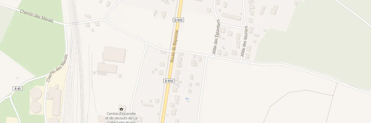 Plan du 16 Rte de Bayonne à La Celle-Saint-Avant