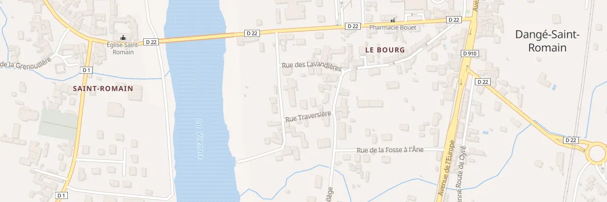 Plan du 4 Rue Traversière à Dangé-Saint-Romain