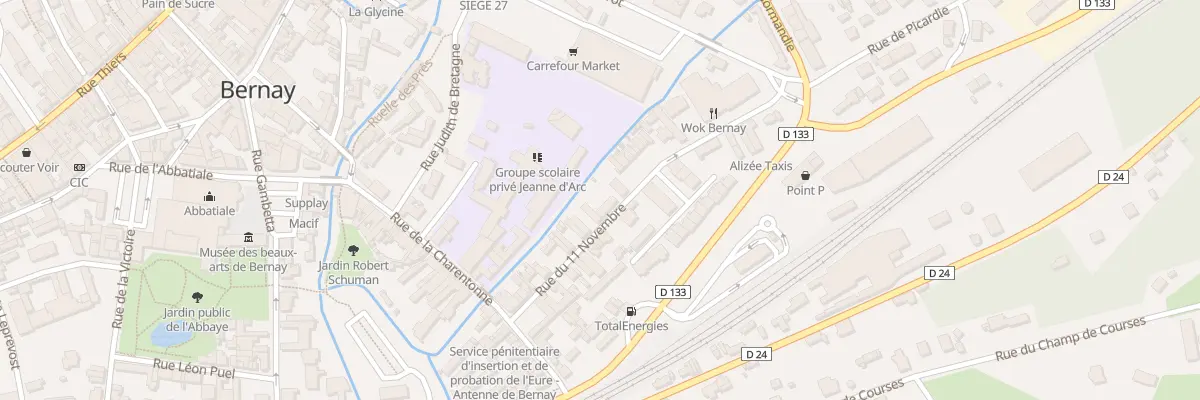 Plan du 15 Rue du Onze Novembre à Bernay
