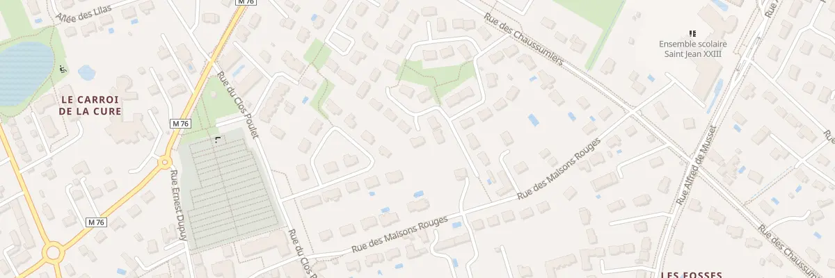 Plan du 23 Rue Charles Baudelaire à Fondettes