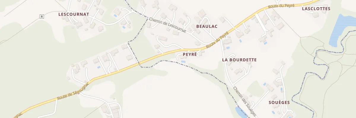 Plan du 150 Rte du Peyré au Passage