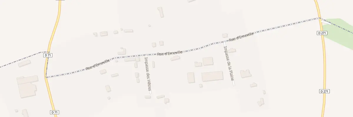 Plan du 326 Rue d’Erneville à Ouainville