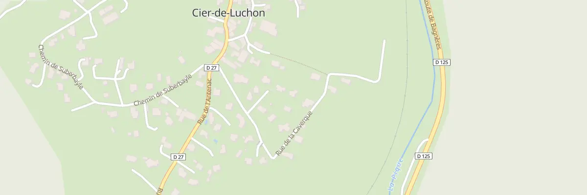 Plan du 2 Gerlon à Cier-de-Luchon