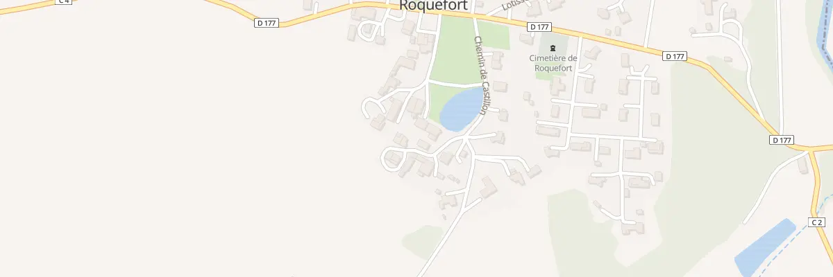 Plan du 5016A Au Village à Roquefort