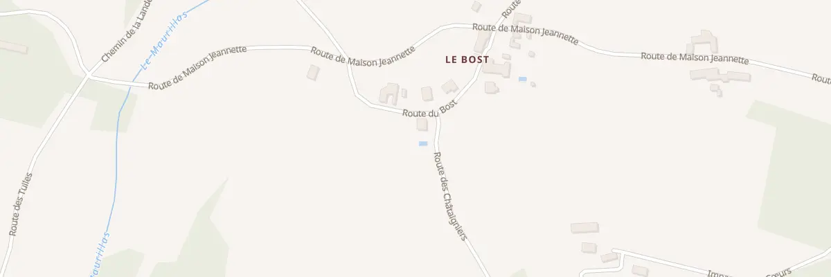 Plan du 105A Le Bost Sud à Douville