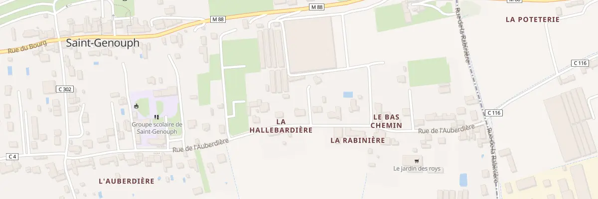 Plan du 34 Rue de l’Auberdière à Saint-Genouph