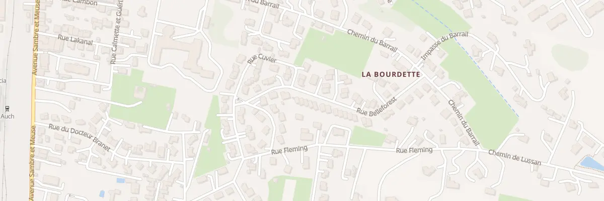 Plan du 10 Rue Belleforest à Auch
