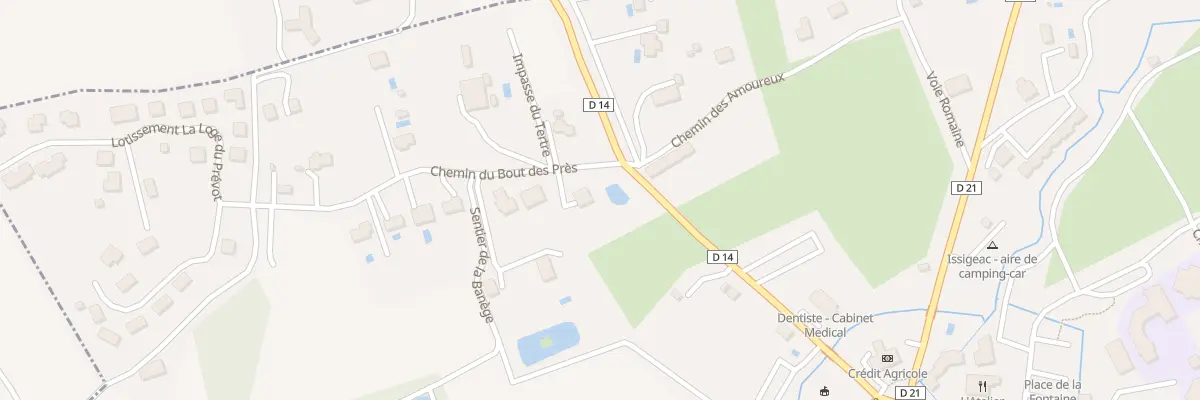 Plan du 1 Che du Bout des Près à Issigeac