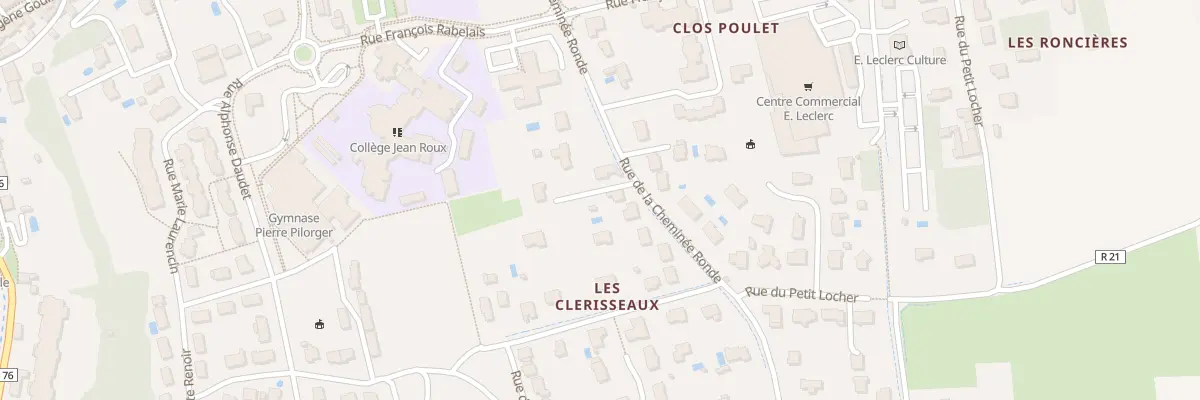Plan du 16 Rte de la Cheminée Ronde à Fondettes