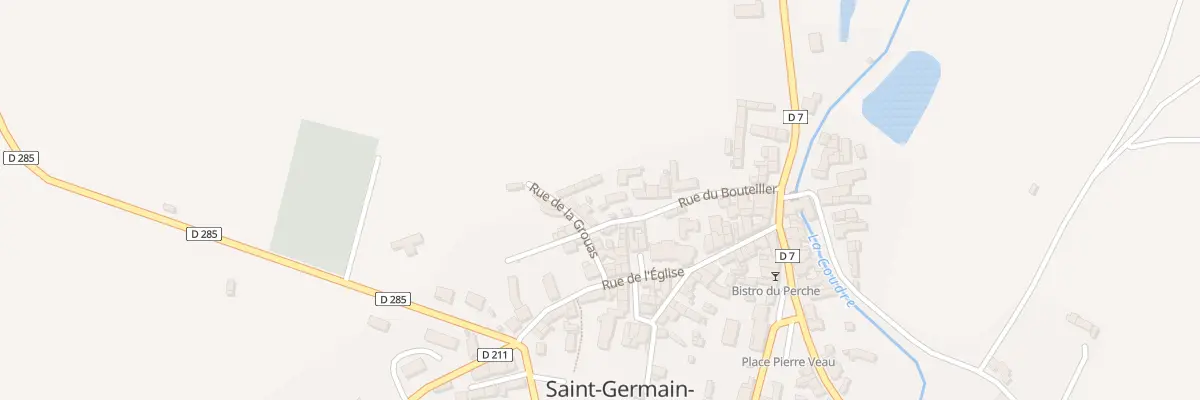Plan du 8 Rue de la Grouas à Saint-Germain-de-la-Coudre