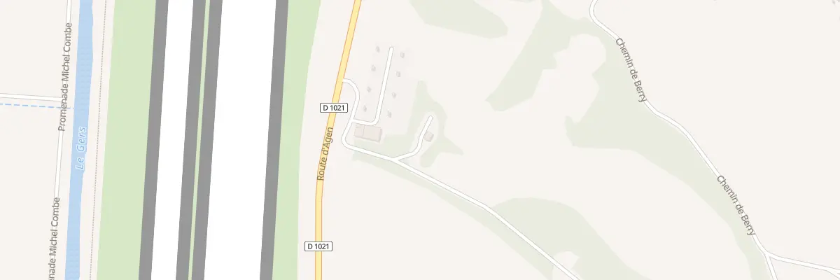 Plan du 2126 Rte d’Agen à Auch
