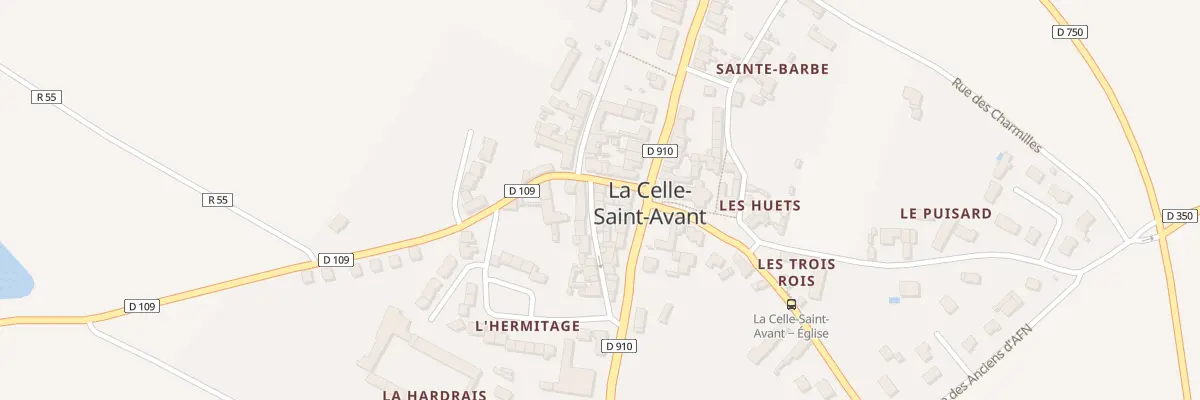 Plan du 6 Rue du Onze Novembre 1918 à La Celle-Saint-Avant