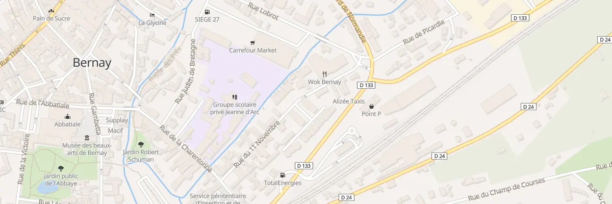 Plan du 14 Rue du Onze Novembre à Bernay