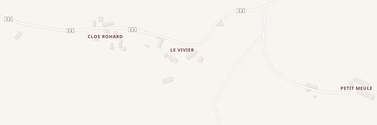 Plan de la Grand Vivier à Dame-Marie