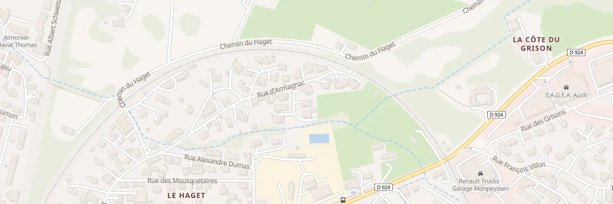 Plan du 2 Rue de la Ténarèze à Auch