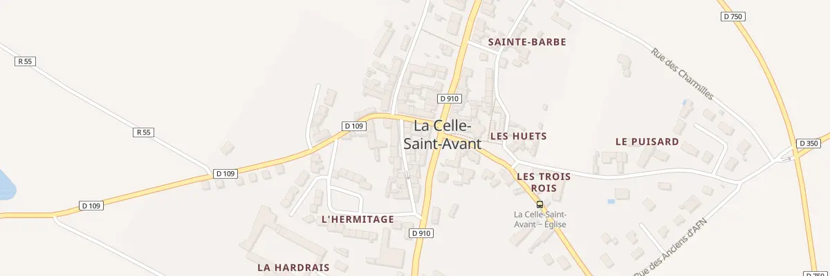 Plan du 11 Rue Nationale à La Celle-Saint-Avant