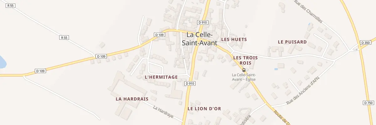 Plan du 3 Rue Nationale à La Celle-Saint-Avant