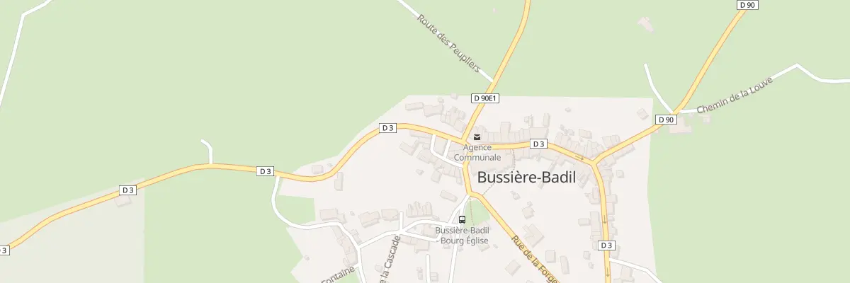 Plan du 52 Le Bourg à Bussière-Badil