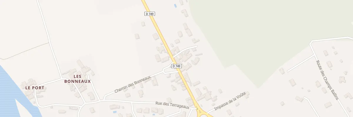 Plan du 22 Rte de Châtellerault à Bonnes