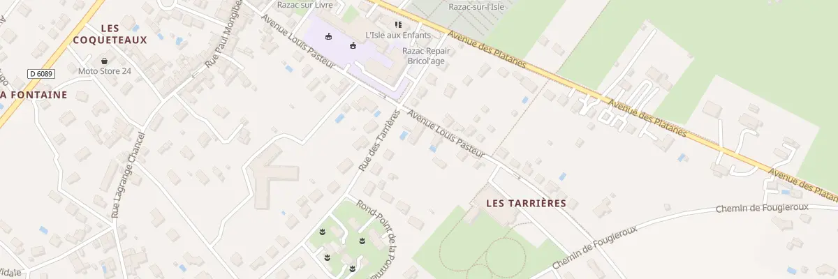 Plan du 28 Av Louis Pasteur à Razac-sur-l’Isle