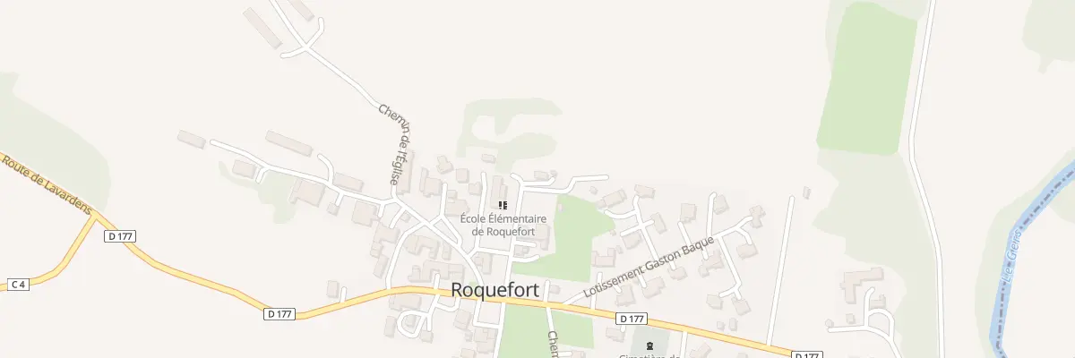 Plan du 5 Che de l’Ecole à Roquefort