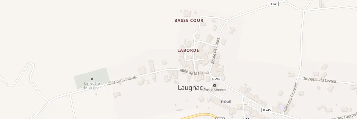 Plan du 51 Le Bourg à Laugnac