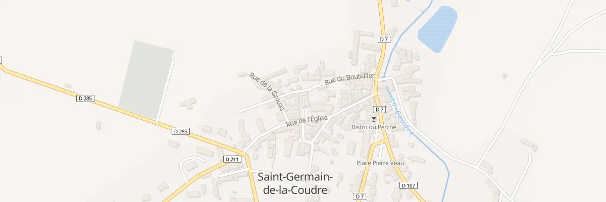 Plan du 2 Pl de l’Eglise à Saint-Germain-de-la-Coudre