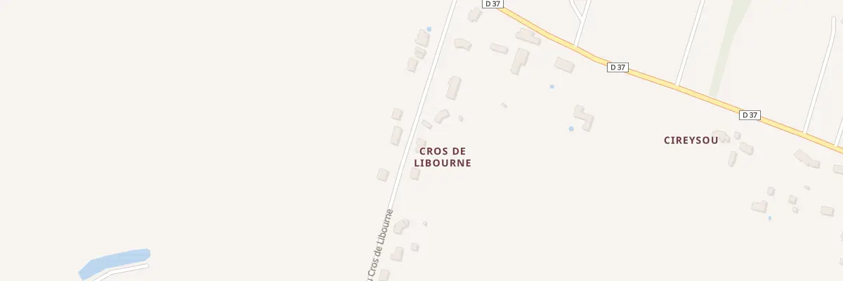 Plan du 1046 Rte du Cros de Libourne à Saint-Germain-et-Mons