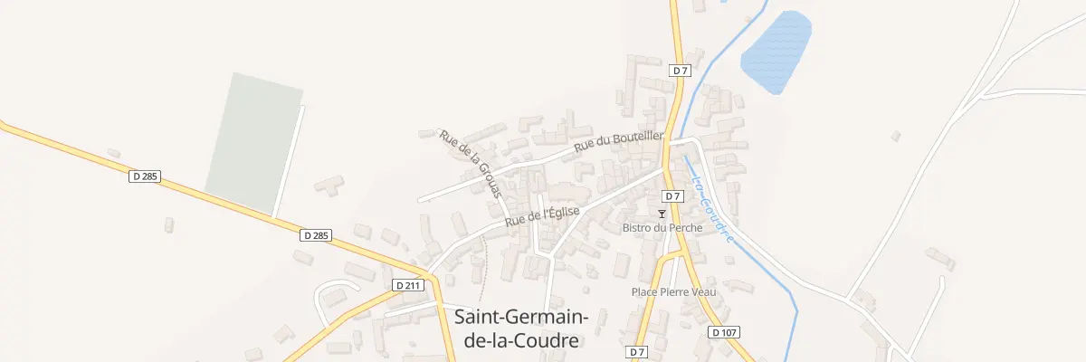 Plan du 1 Pl de l’Eglise à Saint-Germain-de-la-Coudre