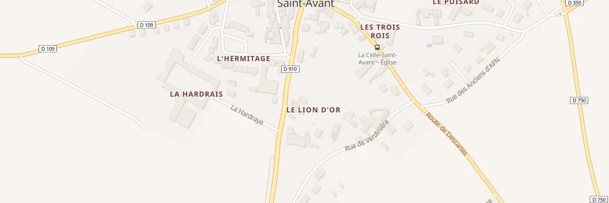 Plan du 12 Rue Nationale à La Celle-Saint-Avant
