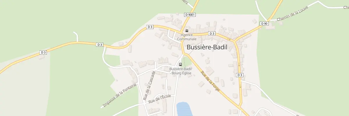 Plan du 56 Le Bourg à Bussière-Badil