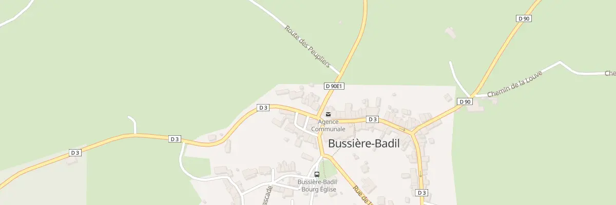 Plan du 45 Le Bourg à Bussière-Badil