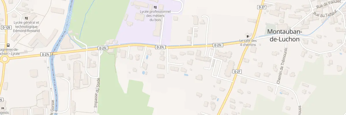 Plan du 5095F Rue du Sauvegarde à Montauban-de-Luchon