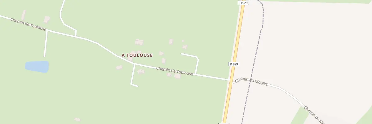 Plan du 155 Che de Toulouse à Ornézan