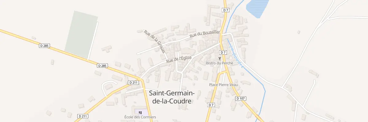 Plan du 25 Rue de l’Eglise à Saint-Germain-de-la-Coudre