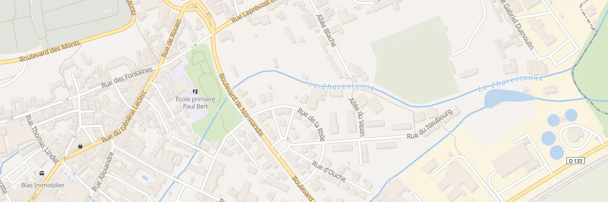 Plan du 4 Rue de la Risle à Bernay