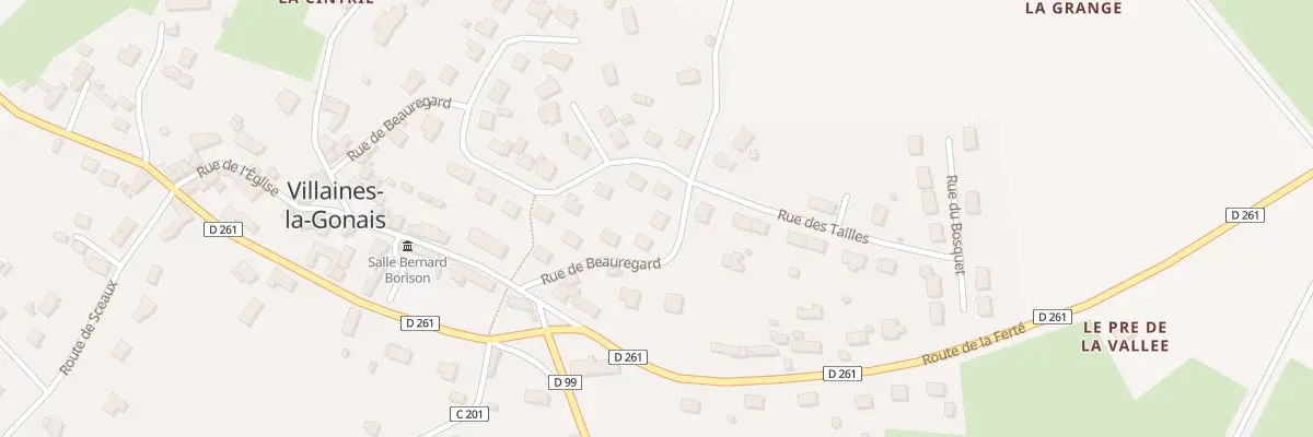 Plan du 9 Beauregard à Villaines-la-Gonais