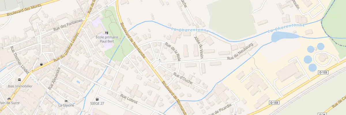 Plan du 1 Rue du Neubourg à Bernay