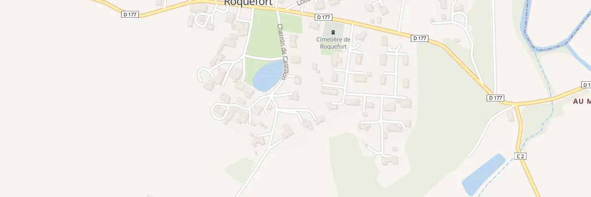 Plan du 160 Chem de Castillon à Roquefort