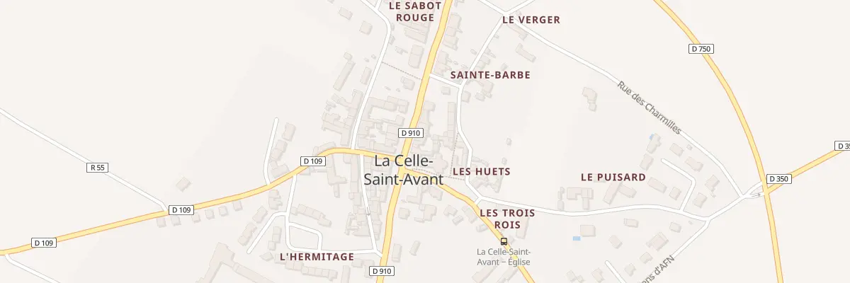 Plan du 22 Rue Nationale à La Celle-Saint-Avant