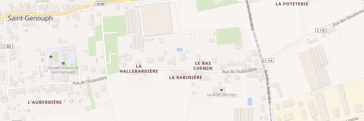 Plan du 40 Rue de l’Auberdière à Saint-Genouph