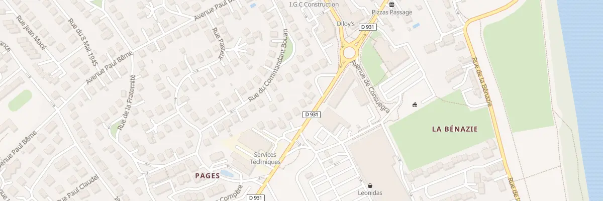 Plan du 54 Av de Verdun au Passage