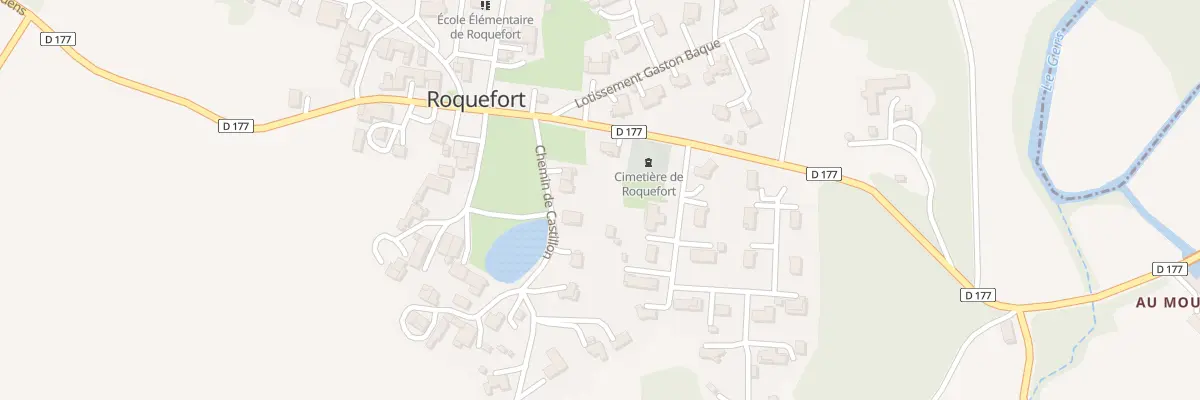 Plan du 46 Che de Castillon à Roquefort