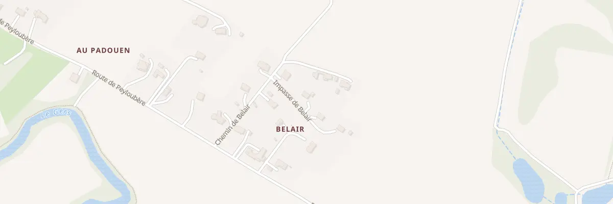 Plan du 79 Imp de Belair à Pavie
