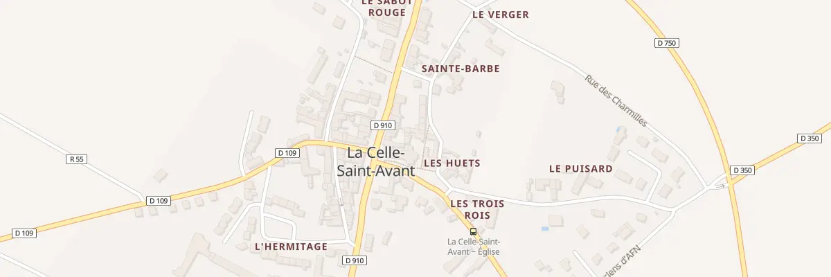 Plan du 1 Rue des Déportés à La Celle-Saint-Avant